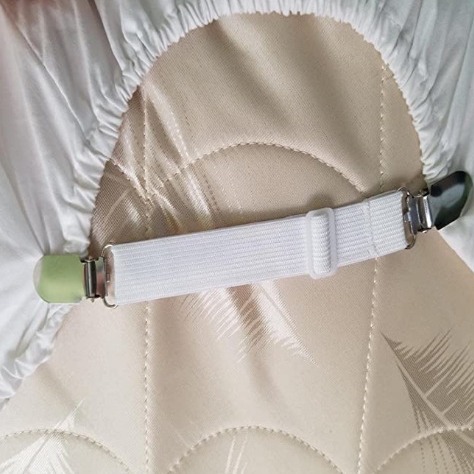 Hoja de cama de dos clips pinza de arena hoja de cama clip de fijación hoja de cama antideslizante fijación hebilla multifuncional ajustable hoja de cama