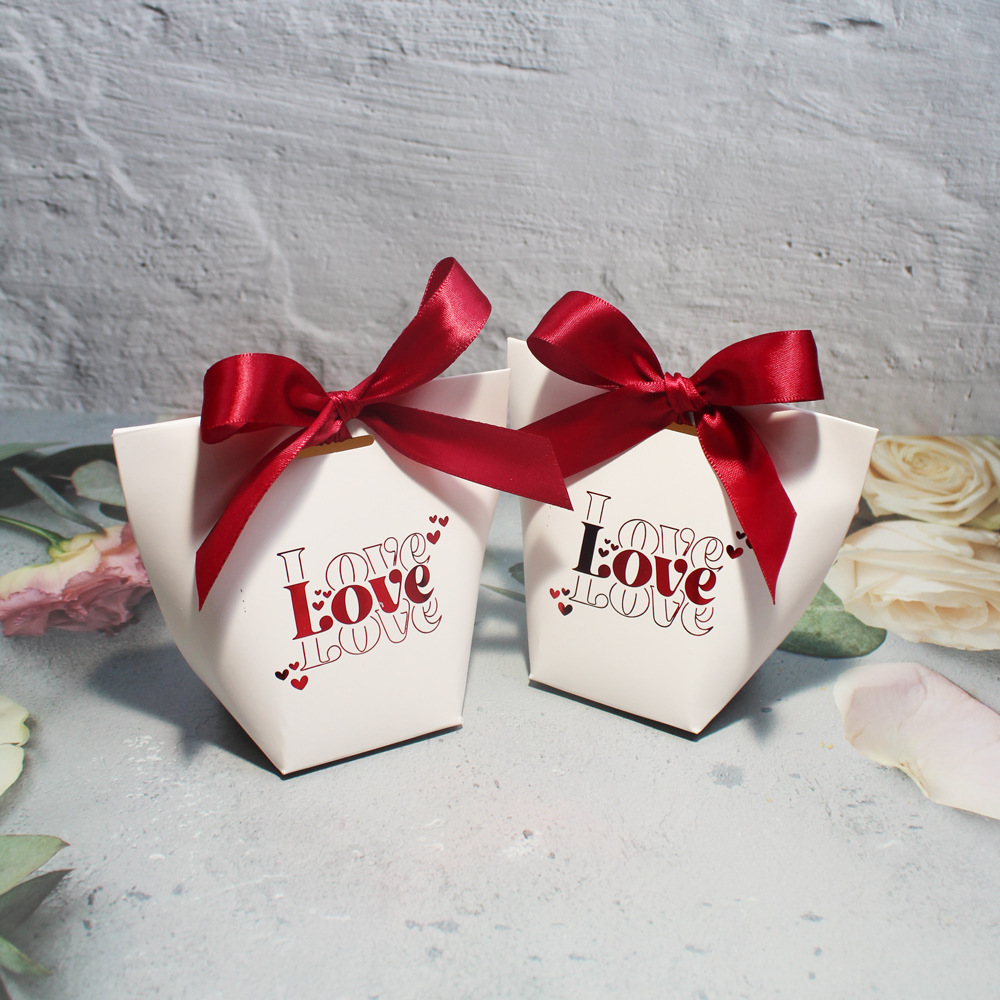 Valentine'S Day Festival Valentine'S Day Romantic Letter Bow Knot Paper Date Festival Gift Wrapping Supplies Gift Wrapping Supplies 1 Piece