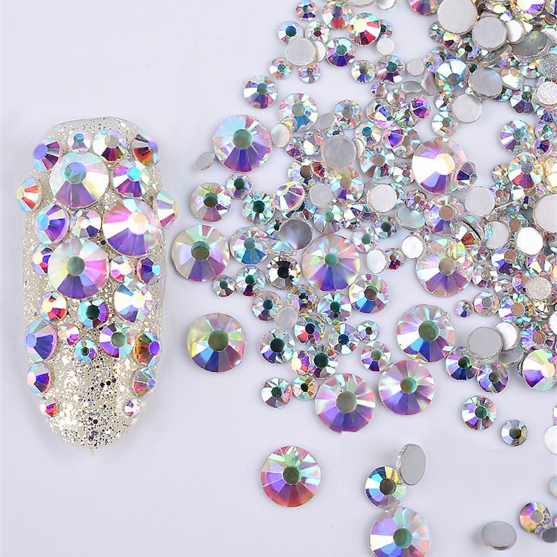 Suministro directo de fábrica AB redondo plano diamante clavo taladro teléfono móvil accesorios teléfono móvil Shell pegar diamante material clavo diamante plano