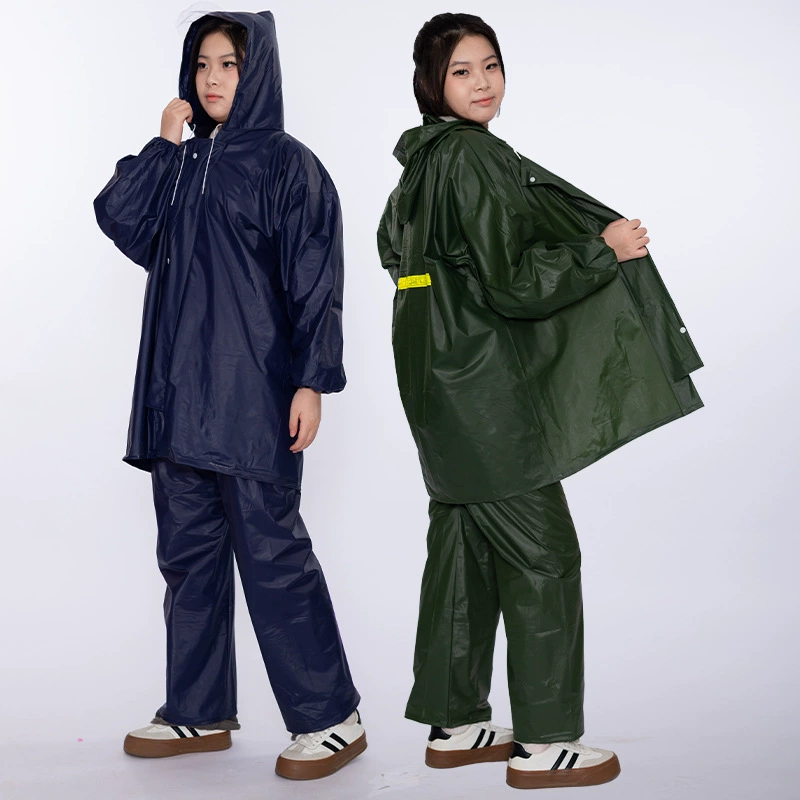 Takeaway Oxford Rain Coat Rain Pants Set Split Rain Coat Construction Site Sanitation Motorcycle Riding Rain Coat Rain Coat