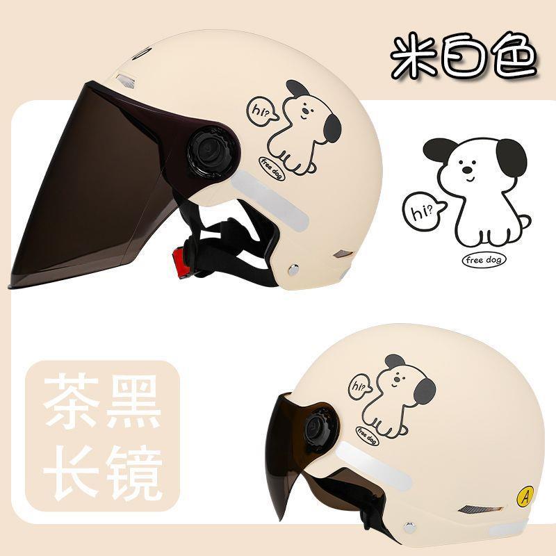 Certified electric motorcycle helmet, unisex, summer sun protection, half helmet, new national standard, all-season electric scooter safety helmet