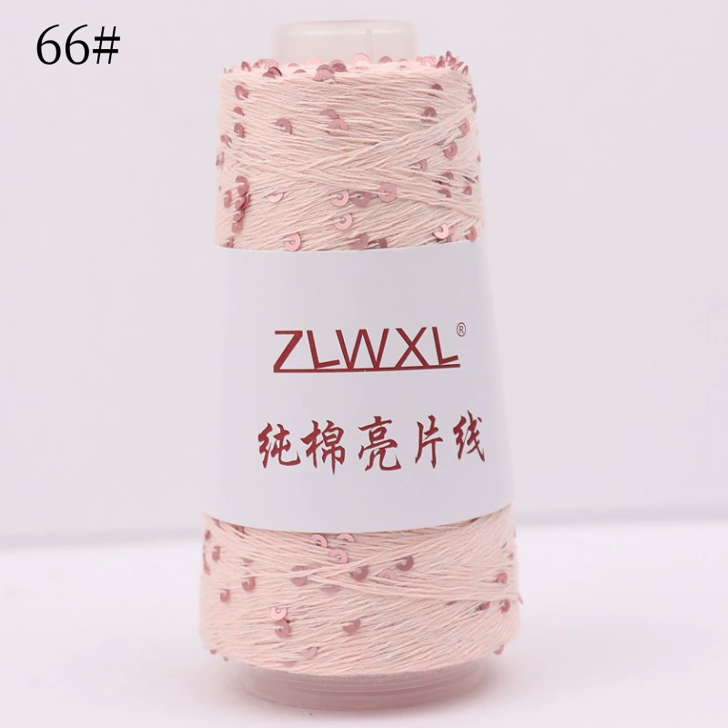 С Sequин хлопчатобумажная пряжа (ZLWXL) 50 г моток, 400 м, нашивочные стразы