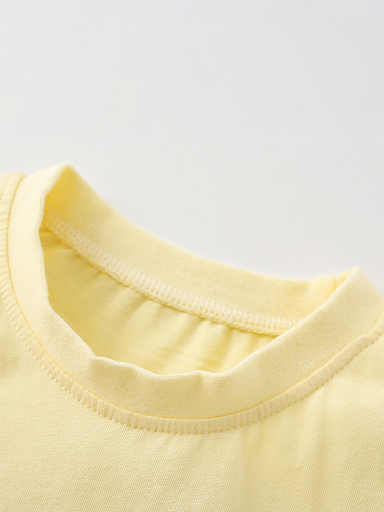 Malwee niño de dos piezas set de verano nuevo estilo de ropa infantil europea y americana hermosa impresión de niños pequeños y medianos set de niños de cuello redondo