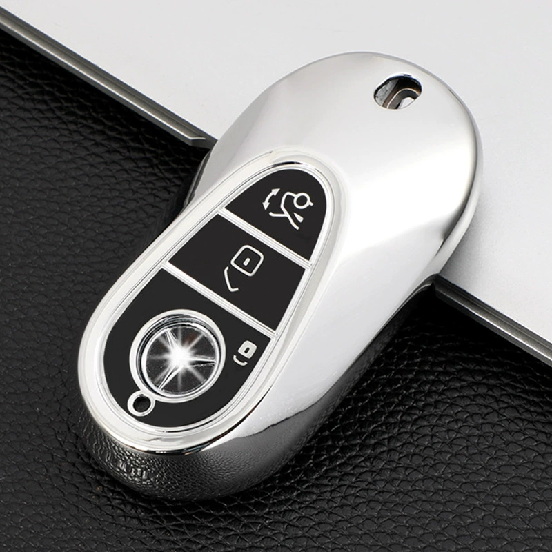 Чехол для автомобильных ключей Mercedes-Benz подходит для S350/S400L/S450L/New S500, чехол для ключей из ТПУ, винил