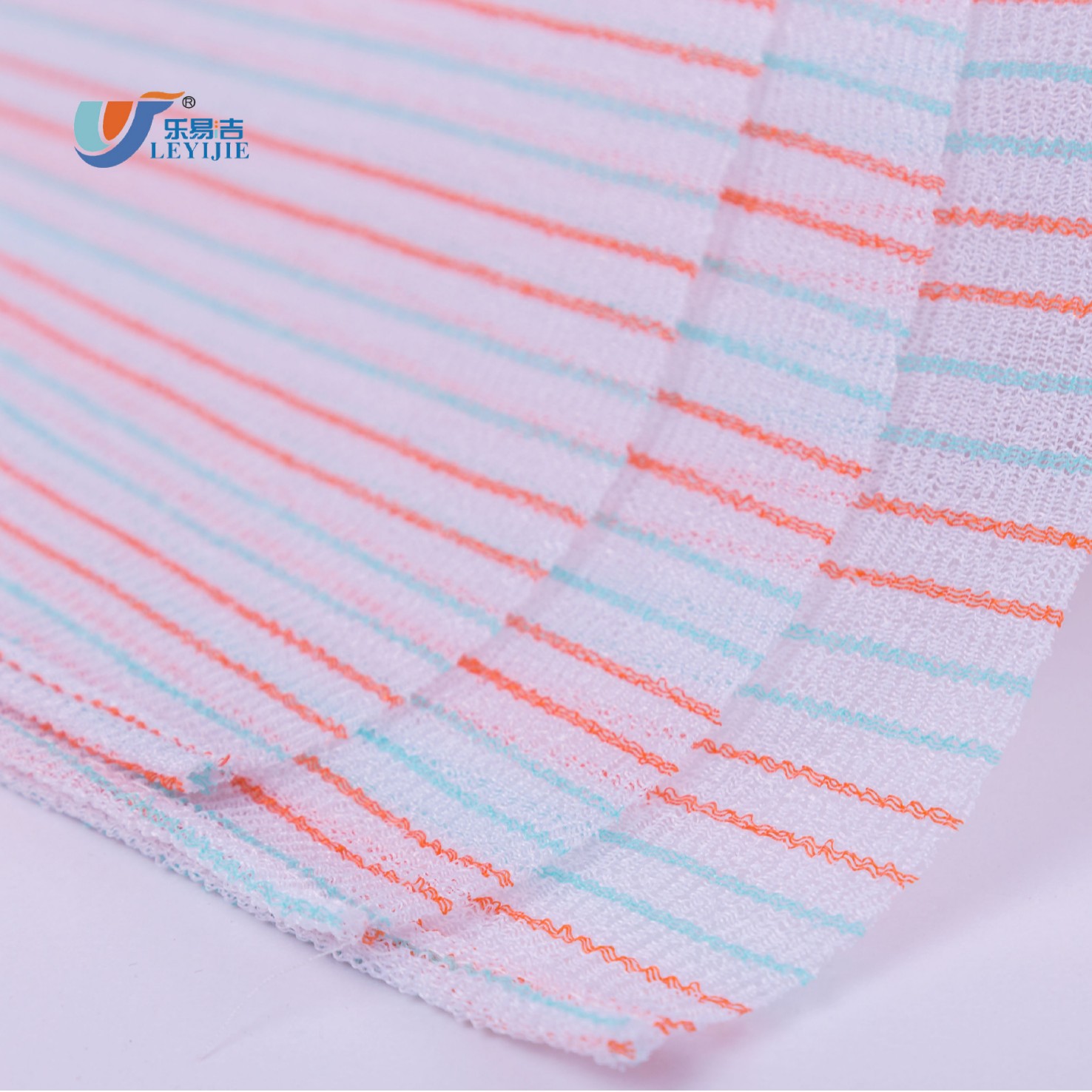 杭州厂家供应250D尼龙条纹澡巾面料 搓澡沐浴布料 洗澡桑拿巾面料