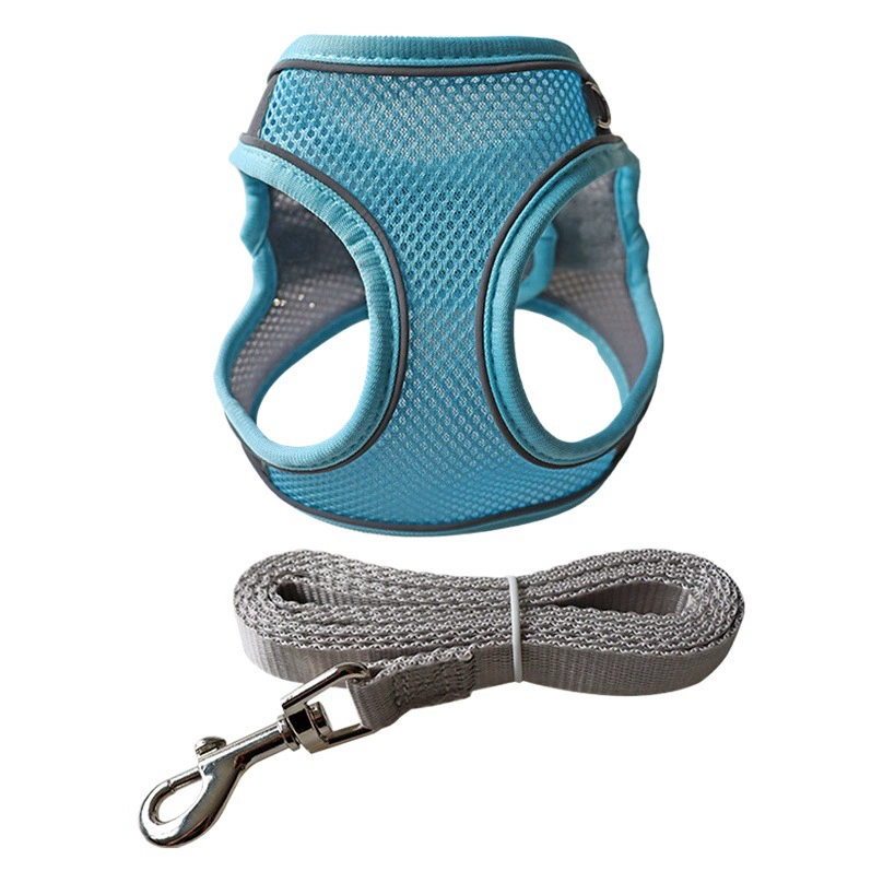Amazon популярный Тяговый канат для домашних животных дышащий светоотражающий нагрудный ремень для домашних животных маленький и средний размер Тяговый канат для собак оптом