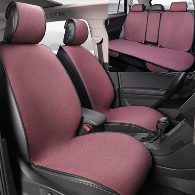 Car Seat Cushion, Ventilated and Breathable, Four Seasons Pad - purple-standard-edition-rear-row-one-piece-general