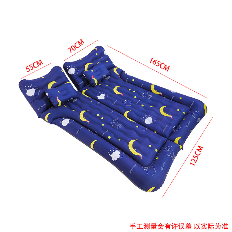 Car Inflatable Bed Car Rear Travel Mattress SUV Sleeping Mat Trunk Universal Air Cushion Car Sleeping Bed