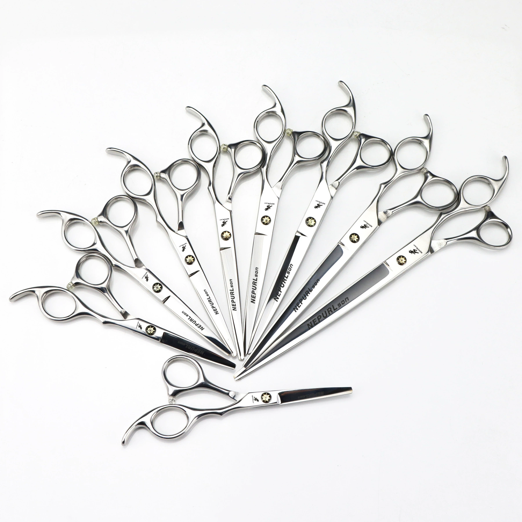 4,5/5,0/5,5/6,0/7,0/8,0/9,0 дюймов винт из кленового листа прямые ножницы плоские ножницы парикмахерские ножницы для домашних животных