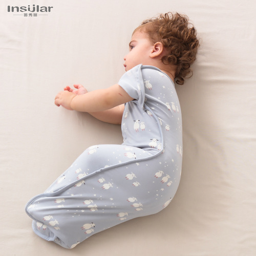 Cross-border baby sleeping bag newborn cotton anti-jump surrender swaddle wrap four seasons baby sleeping bag