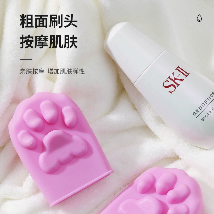 Кошачий коготь Силиконовый палец Обложка Глубокая кожа Очищение пор Массаж Щетка для мытья лица