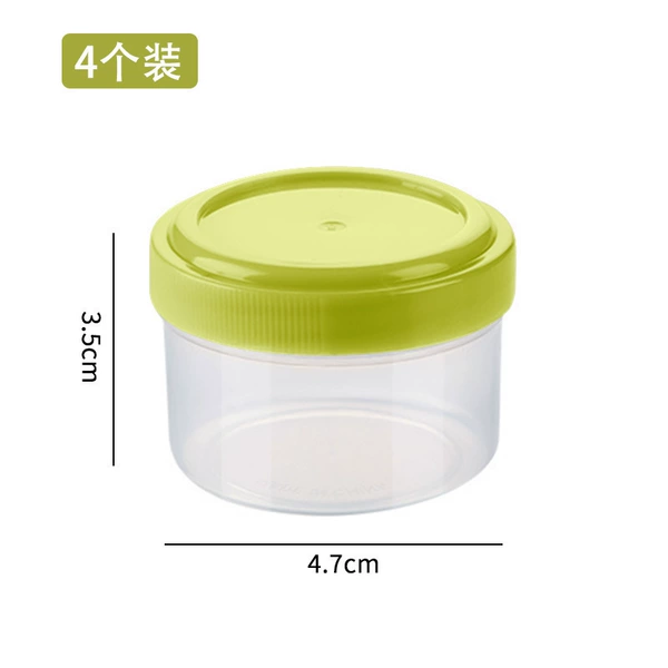 Four round greens (OPP bags without straws)