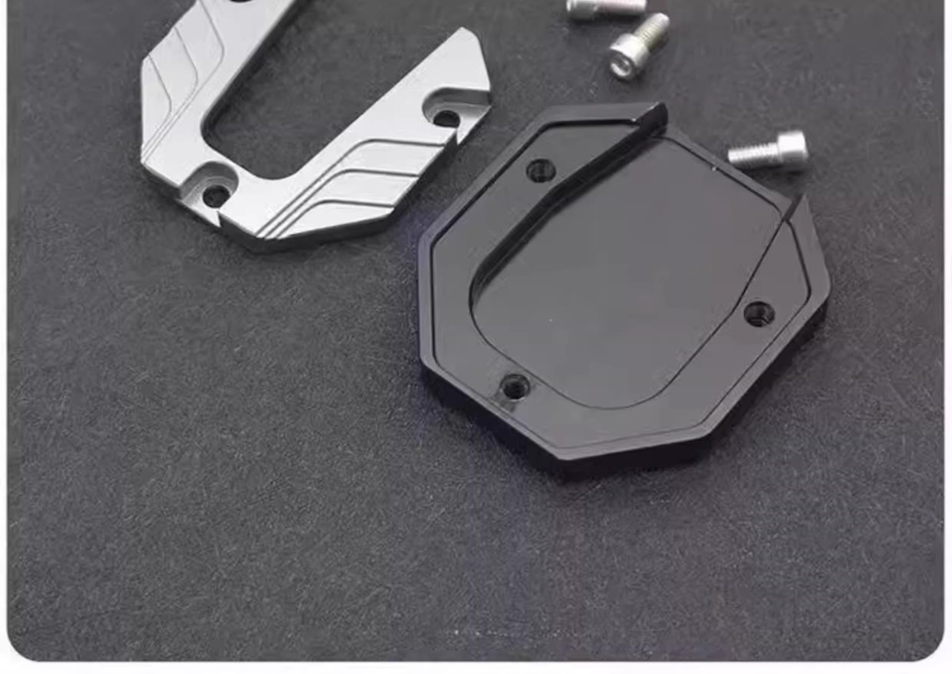 Electric Vehicle Side Stand with Enlarged Base, Widened Anti-Slip Side Support Cover, Motorcycle Single Stand Pad Modification Parts