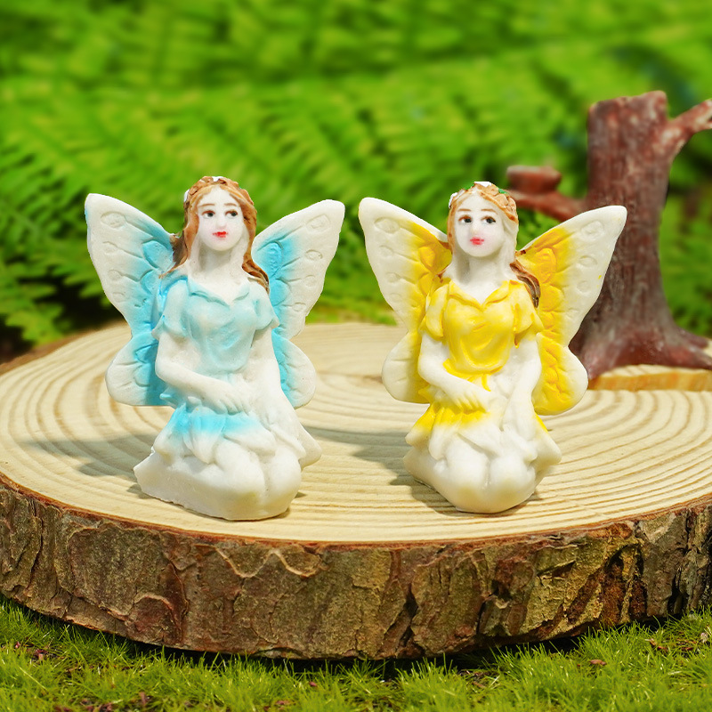 Decoración de hadas de flores pequeñas Decoración de micro paisaje Decoración de acuario Juego de arena de corazón Juego de mesa de arena Artesanía de resina