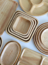 何適家居工廠橡膠木沙拉碗簡約實木水果盤干果盤點心碟 木碗餐盤