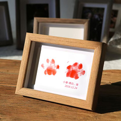 ペットの足跡記念フォトフレーム手形足跡猫と犬のお土産足跡インクパッドインクフリーインクパッド
