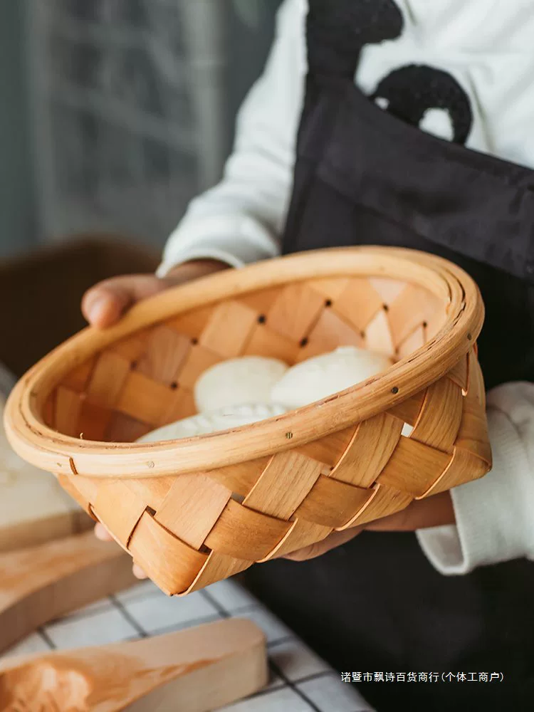 Маленькие изделия из бамбуковой корзины, закуски, корзина для пикника, плетеная ручная корзина, фрукты, яйца, хлеб, сувенирная коробка с имбирем и чесноком
