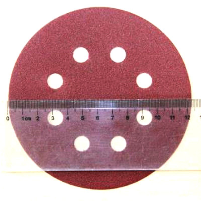 Disco de lija autoadhesivo neumático de 5 pulgadas (125 mm) para pulir paredes, papel de lija redondo con ventosa.