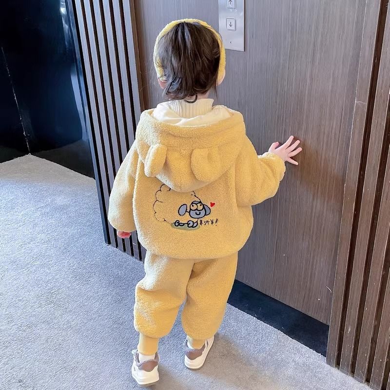 2025新款女童秋冬季加绒儿童