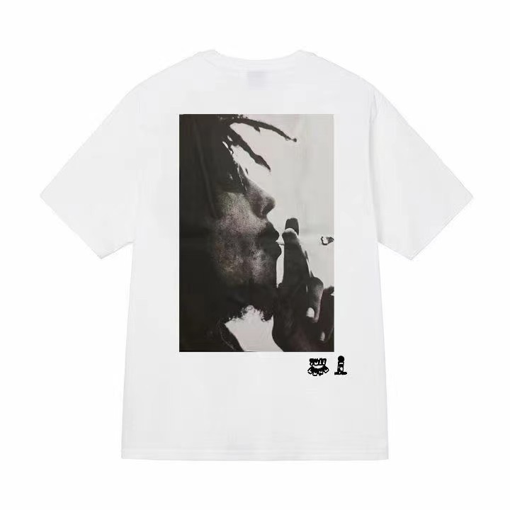 Stussyスチュアート2025新型男女半袖tシャツ夏男性ゆるい240g重ポンド高品質tシャツ|undefined