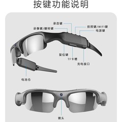 Wifi ヘッドマウントスマートスポーツメガネ多機能カメラフォトメガネ付きアウトドアスポーツサイクリングメガネ