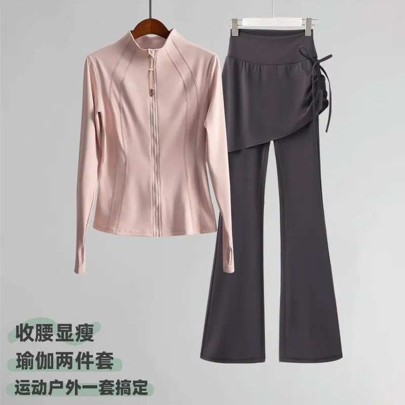 Sports Suit for Women, Autumn 2026 New Style, Plus Size Running Fitness Quick-Dry Training Jacket, Pilates Yoga Wear