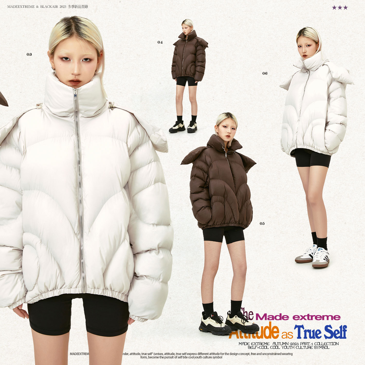 MADEEXTREME pionero nicho de alta calidad multi-módulo perfil abrigo desmontable sombrero cuello engrosado abrigo de algodón acolchado para hombres