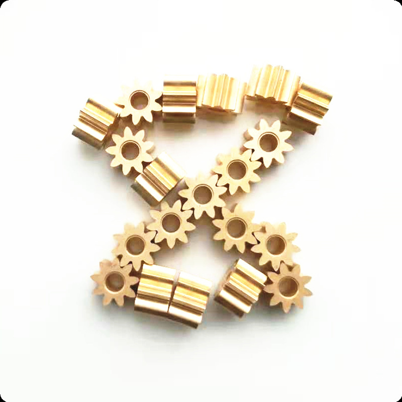 Copper Gear 1 Mold 9 Teeth Inner Hole 3.9 Precision Micro Cylindrical Spur Gear Powder Metallurgy Direct Sales
