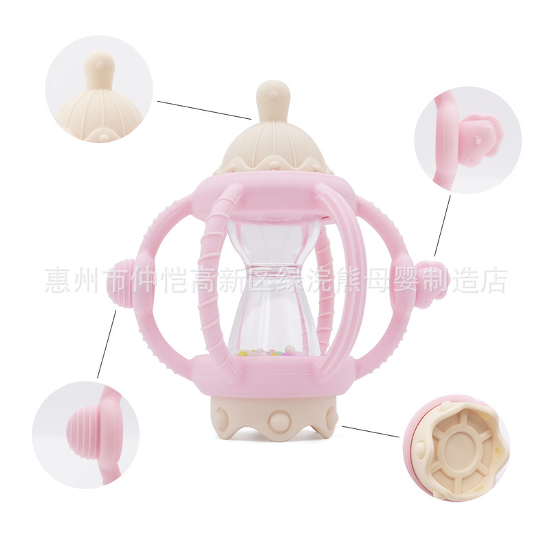 宝宝曼哈顿手抓球软胶摇铃床铃磨牙牙胶安抚咬咬乐0-3岁婴儿玩具|undefined
