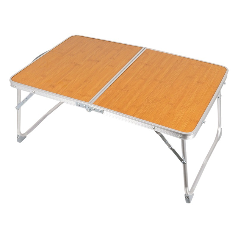 Mini mesa plegable acampar al aire libre de bambú Mesa portátil picnic barbacoa tamaño pequeño Mesa cama mesa de ordenador