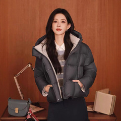 诗*L女装2025冬新品时尚百搭轻盈保暖面包服羽绒服外套3GA380201