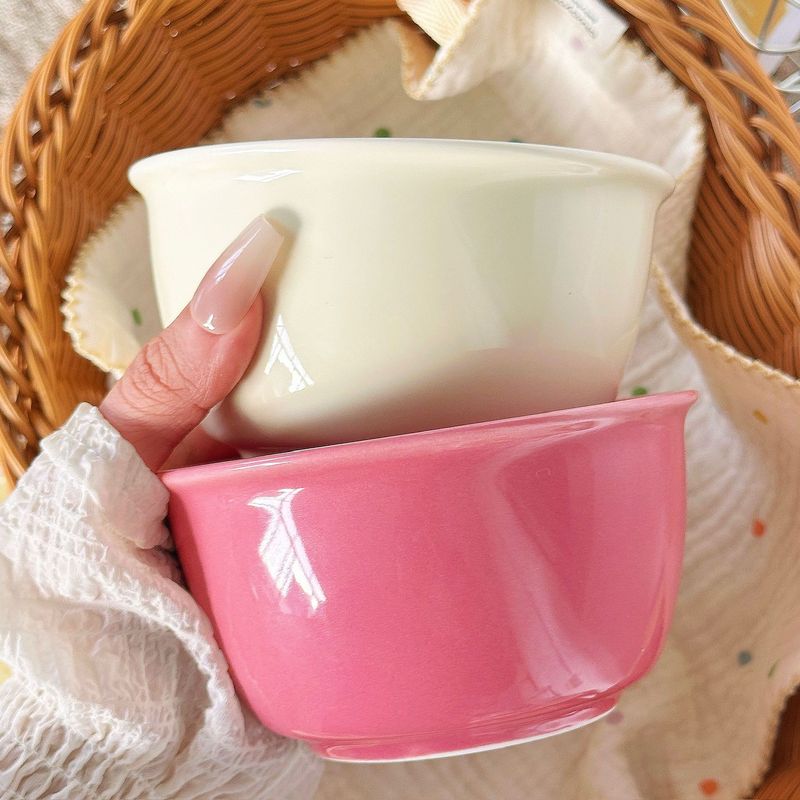 Ins風がとてもきれいなボウル家庭用高颜値陶磁器ご飯ボウル個人専用食事ボウル洗練されたボウル|undefined