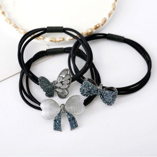 Rubber Band Women's Hair Rope Leather Cover High Elastic Hair Band Hair Rope 2024 New Adult Headwear