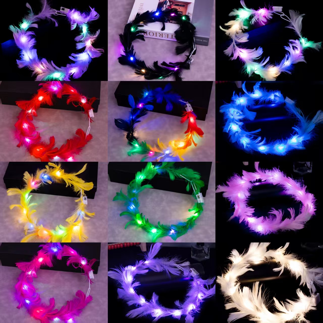 Transfronterizo 2026 brillante bandas de cabeza de Año Nuevo brillante pinzas de cabello eventos de concierto de Año Nuevo niños productos de fiesta mayorista