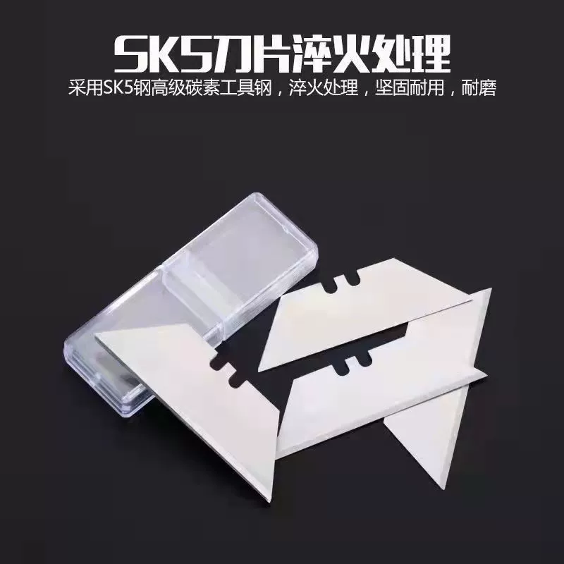Folding Utility Knife, Aluminum Alloy Handle, Heavy-Duty Wear-Resistant Metal Blade, Multi-Pack Options