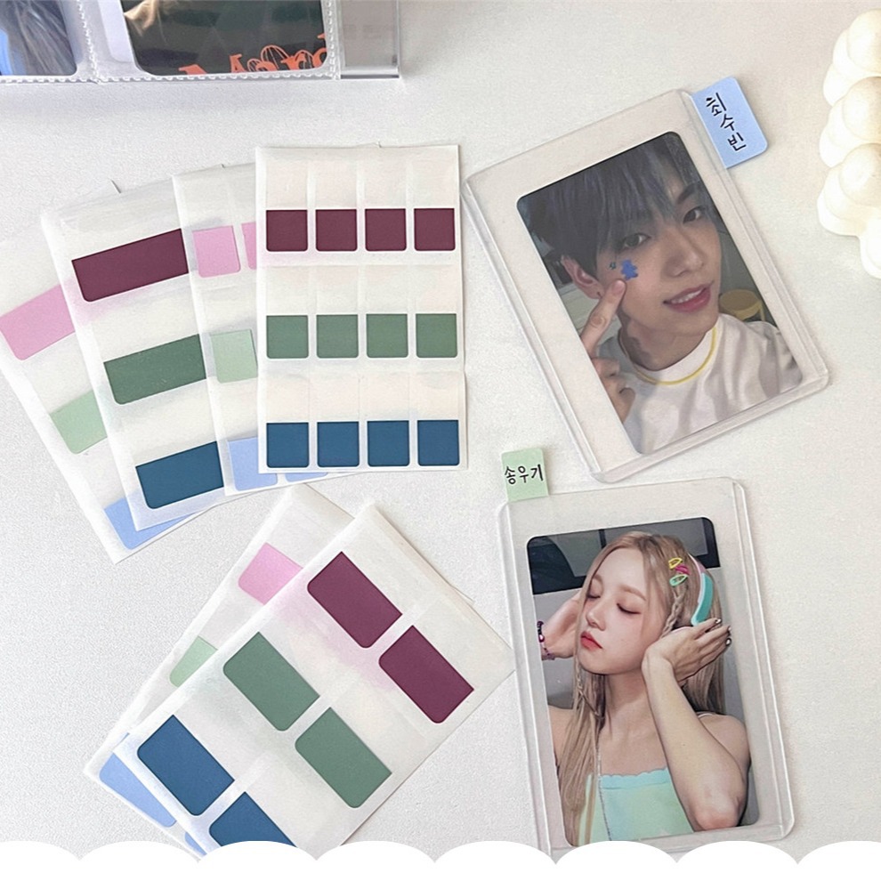 Morandi color índice pegatinas estudiante clasificación escritura nota pegatinas etiqueta pegatinas aidou titular de la tarjeta de almacenamiento nota adhesiva