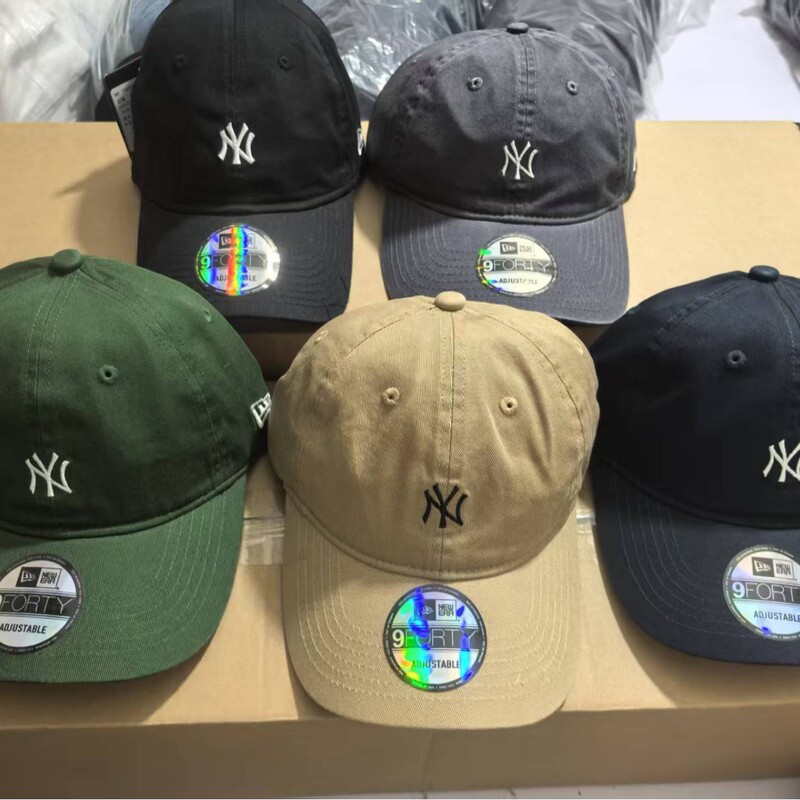 New Pure Cotton High-Quality Baseball Cap Hard Top Men's and Women's Pure Color Sun Protection Hat High-End Sunshade Peaked Cap Wholesale