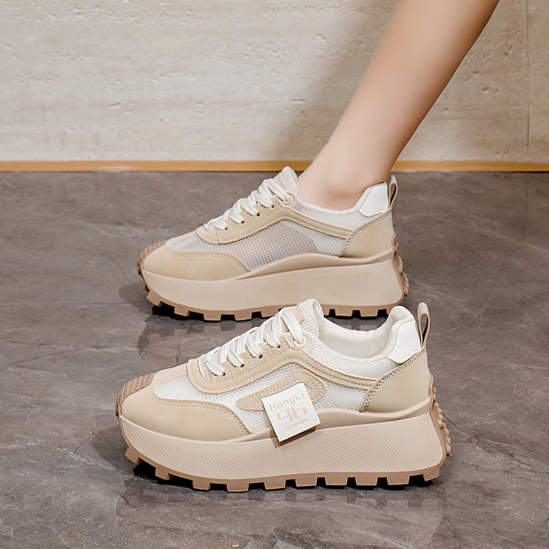 Sommer 2025 Neue koreanische Version Atmungsaktive Damen Trend Student Lauf-Sportschuhe HL875-3_voghion.com