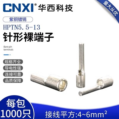 SK华西接线端子CNXI 针形裸端头HPTN5.5-13 HPTN3.5-13 TZ型端子