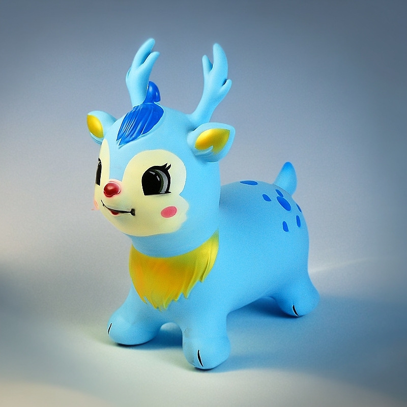 子供のラッキージャンプ鹿 PVC 子供のジャンプ馬増加厚防爆インフレータブルおもちゃの乗り物ベビー工場|undefined