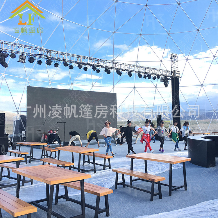 transparent dome tent透明户外商业展会帐篷明星演唱会防雨帐篷