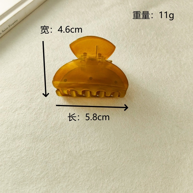 高级感波点可爱少女小抓夹发卡后脑勺发量多盘发发饰精致发夹侧抓|undefined