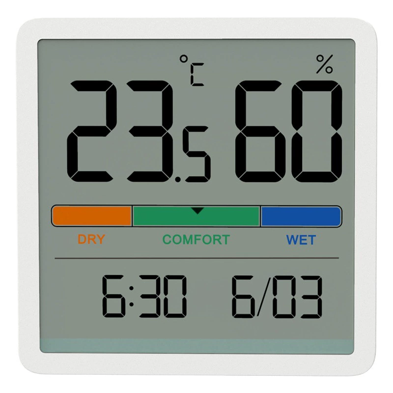 Оптовая продажа с фабрики новый двойной цифровой интерьер термометр домашние часы кухонный холодильник электронный измеритель