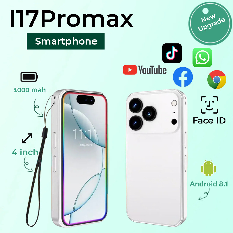 Export Mini 17Promax Cross-Border New Mini Mobile Phone Android Smart Google Store 4.0 Inch 3g