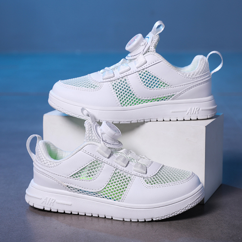 Summer children's white sneakers