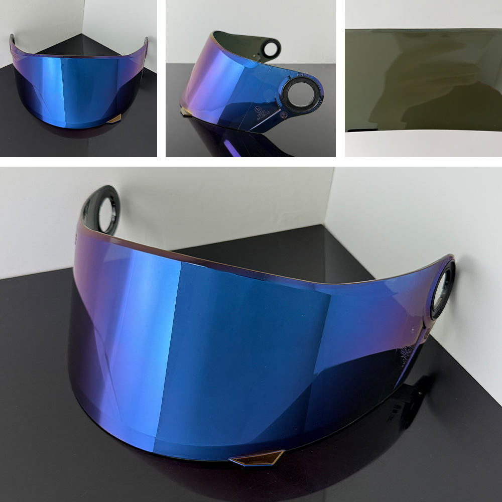 Ff358 Motorcycle Helmet Lens Is Suitable for Ff358 Ff396 Sun Protection Mirror-Coated High-Definition Anti-Uv
