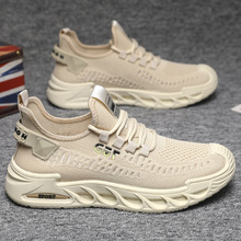 男鞋春夏新款百搭舒适透气网面时尚轻便运动休闲板鞋网面鞋休闲鞋