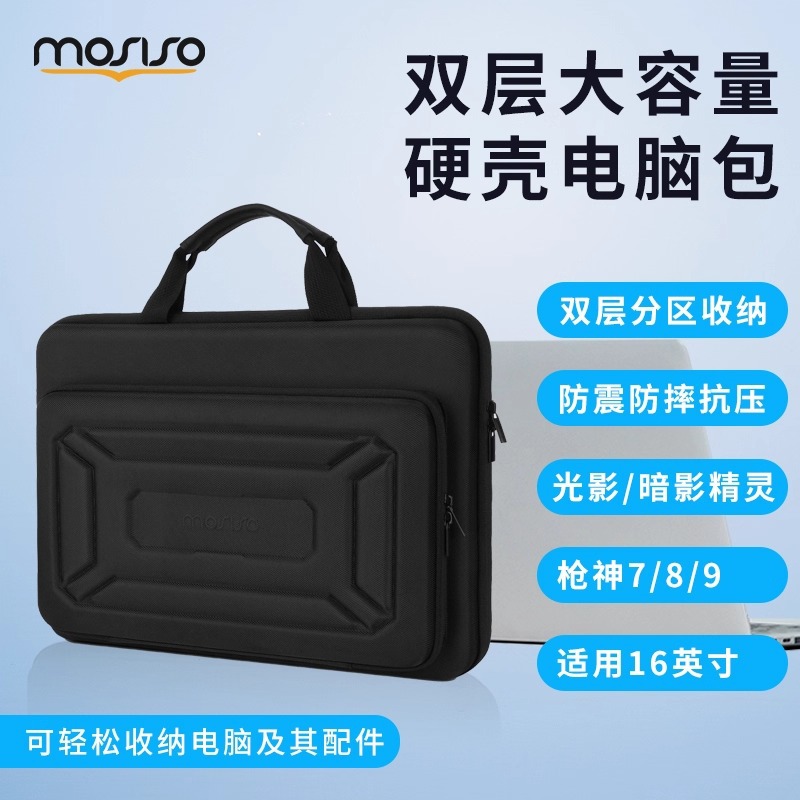 硬壳ENA收纳包防水防压包保护盒手提单肩商务精英联想笔记本电脑产品实拍图