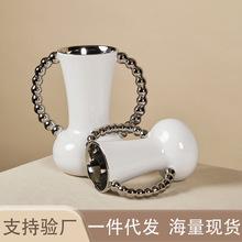 ��ʽ�p�������ֱ��մɻ�ƿ�߼��а�ɫ�����L�廨���͏d�Ҿ��b�Ʒ