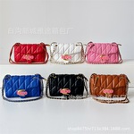 跨境新款菱格链条包小众时尚腋下小方包百搭单肩斜挎包潮流女包